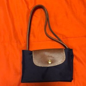 Longchamp “Small Le Pliage” in Violet